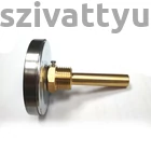 Kép 2/2 - Bimetál hőmérő 0 +120˚C-os, 10cm-es, védőcsővel