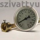 Kép 1/2 - Bimetál hőmérő 0 +220˚C-os, 6cm-es, védőcsöves