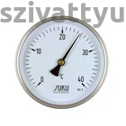 Kép 1/4 - Saválló bimetál hőmérő, 0 +120˚C, L60mm, védőcsővel