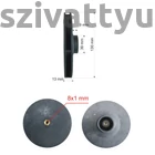 Kép 2/2 - Járókerék (lapát) T.I.P. Garten Jet 1200-as szivattyúhoz, FEKETE, Ø12mm-es tengelyre !