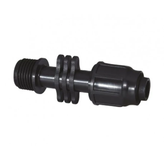 KM egyenes csatlakozó 20x1/2" kúpos POLI